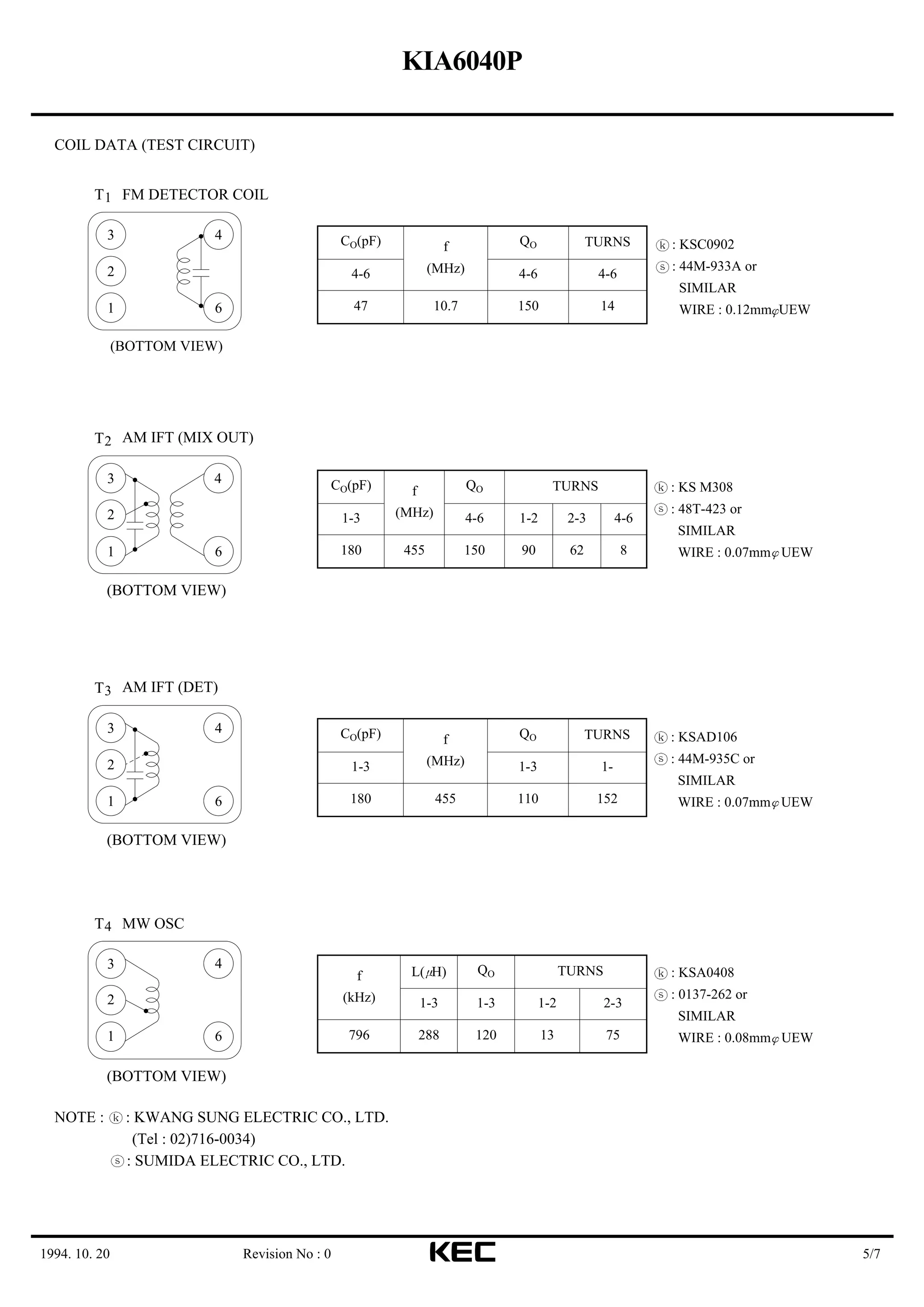 Data Sheet IC KIA6040 | PDF