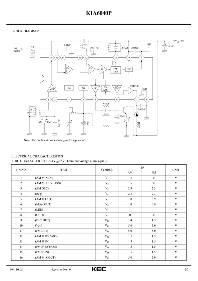 Data Sheet IC KIA6040