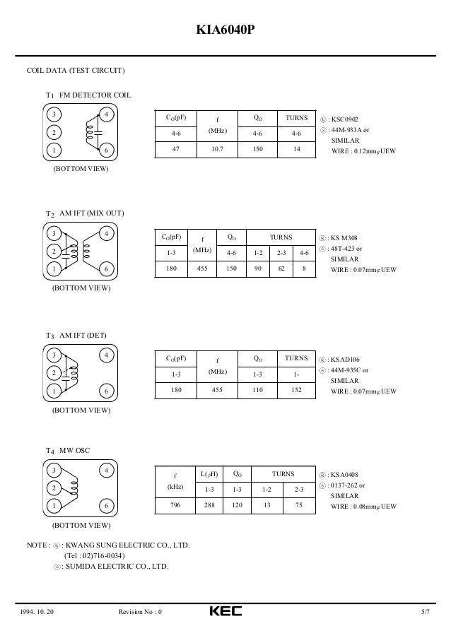 Data Sheet IC KIA6040