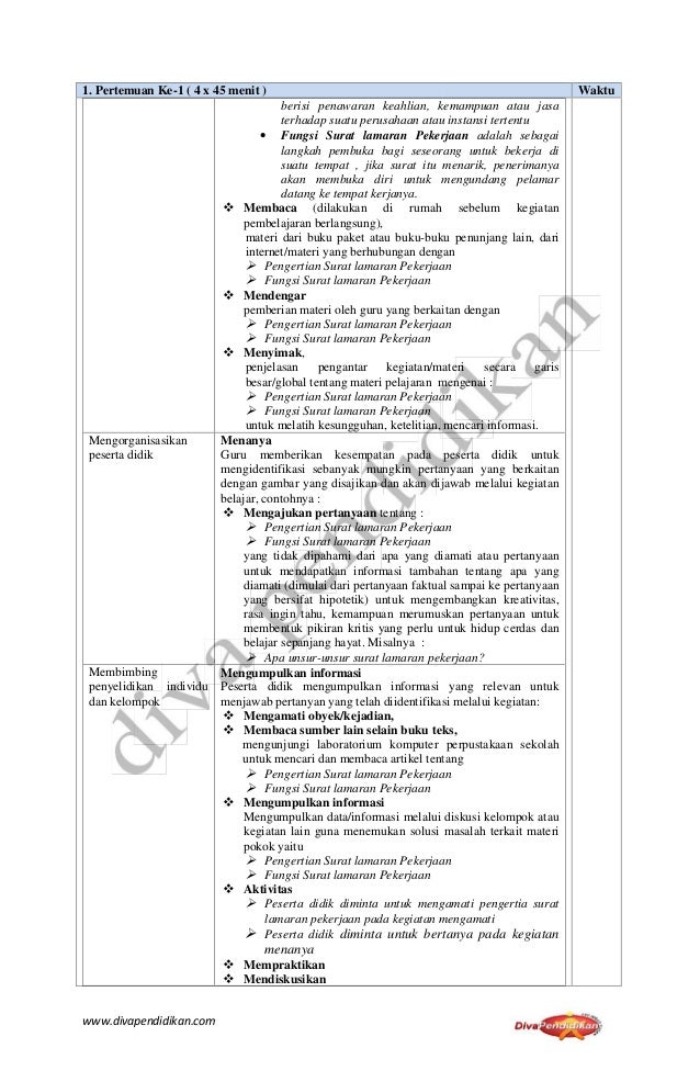 RPP Kurikulum 2013 Revisi Bahasa Indonesia Wajib Kelas XII SMA