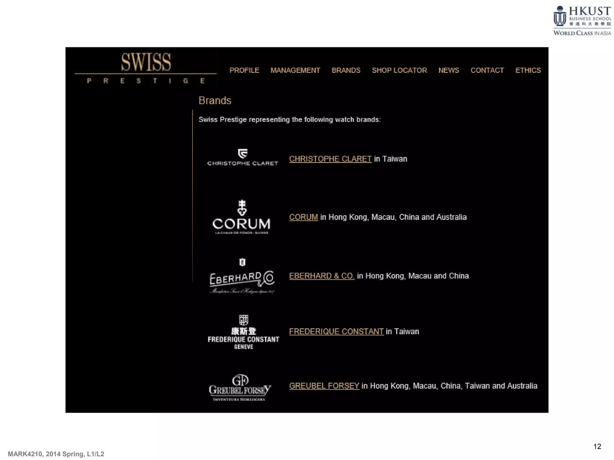 12
MARK4210, 2014 Spring, L1/L2
 