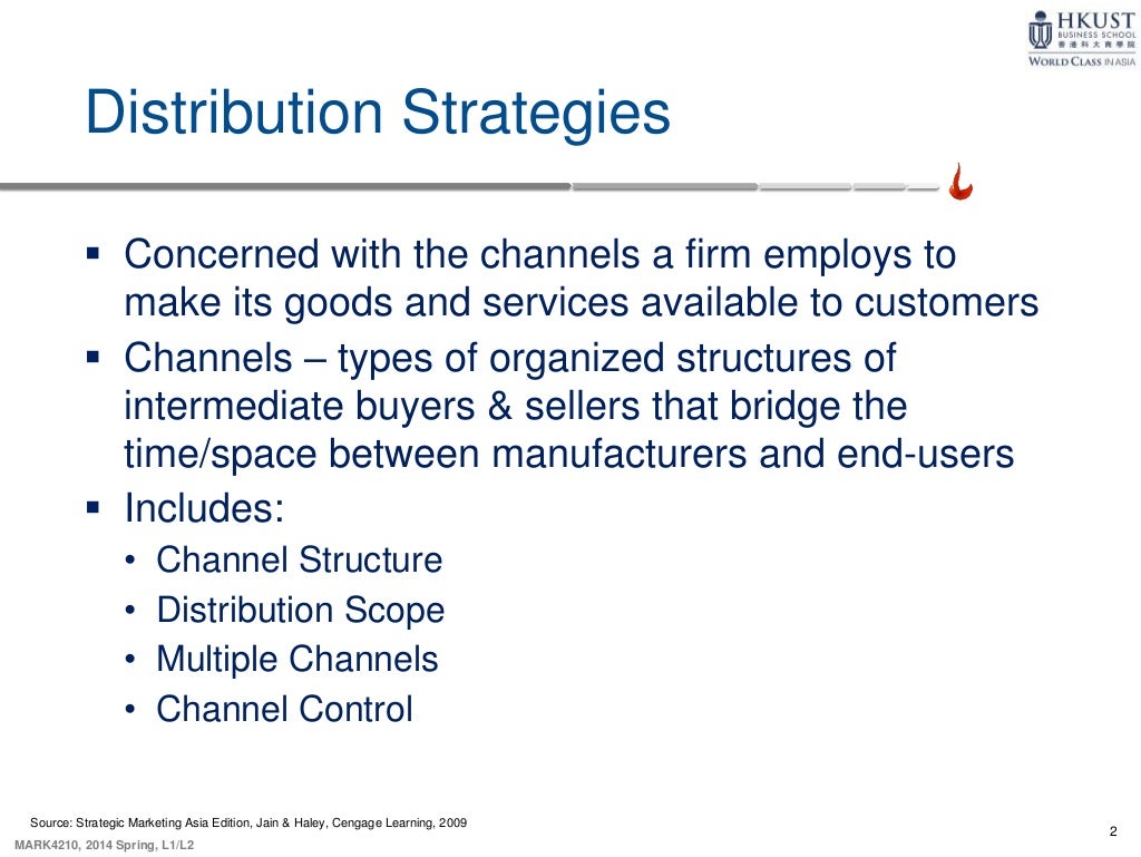 distribution strategies(4210)