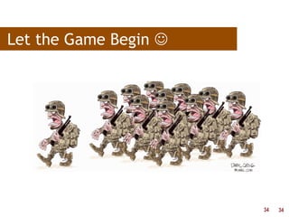 34
Let the Game Begin 
34
 