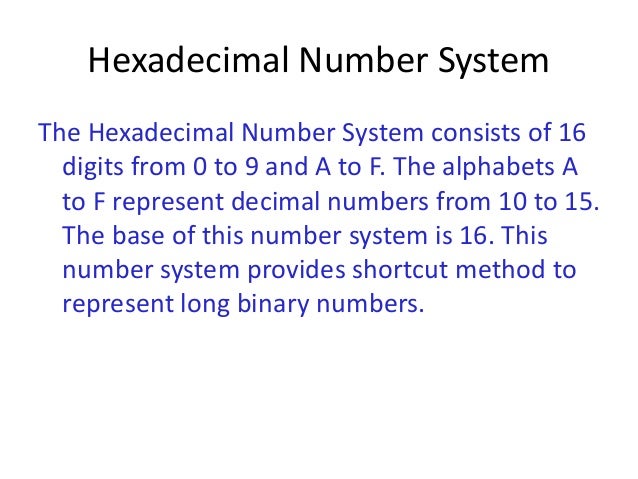 Number Systems