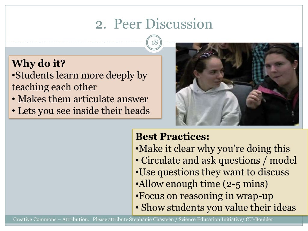 2. Peer Discussion 18 Why