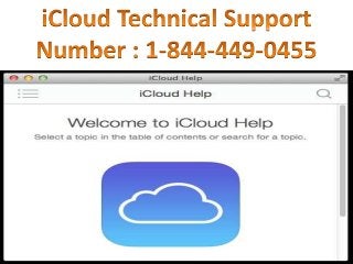 iCloud tech support phone number 1-844-449-0455