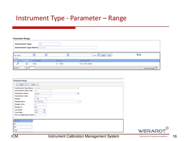 Instrument Calibration Management System