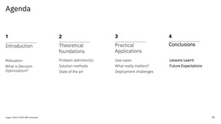 Decision Optimization - From Theory to Practice | PDF