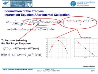 Formulation of the Problem: Instrument Equation After Internal Calibration [credits I. Corbella] To be corrected using  the  Flat Target Response 