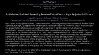 Spatialization Spatialization Revisited: Preserving Perceived Sound Source Angle and ...