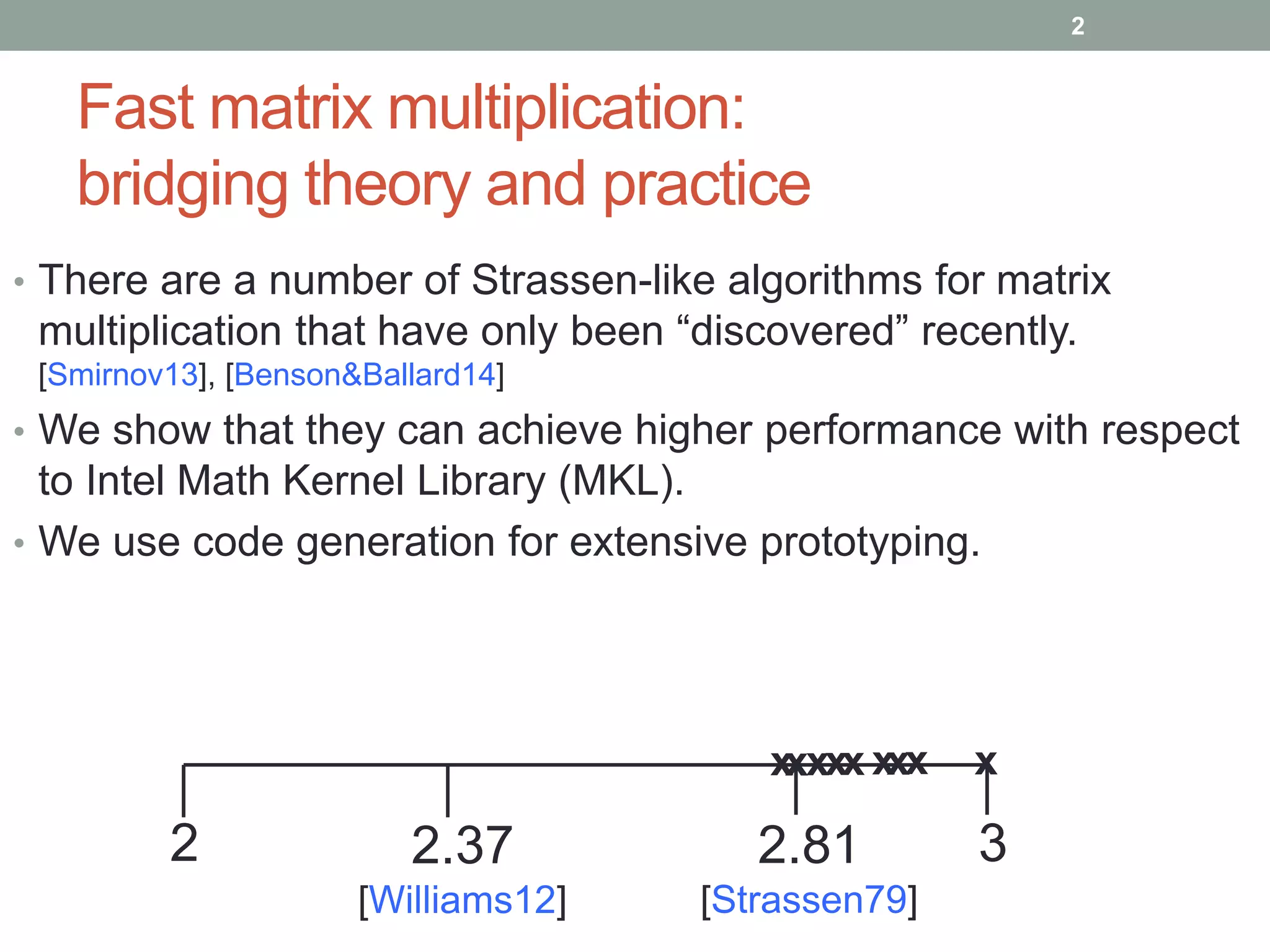 A framework for practical fast matrix multiplication | PPTX