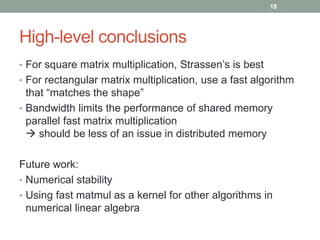 A framework for practical fast matrix multiplication | PPTX