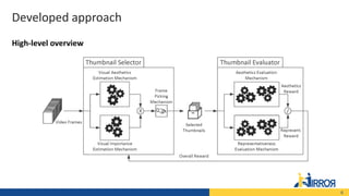 Developed approach
High-level overview
6
 