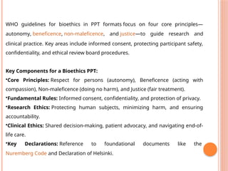 ICMR RULES FOR MEDICAL ETHICS & BIOSAFETY | PPTX