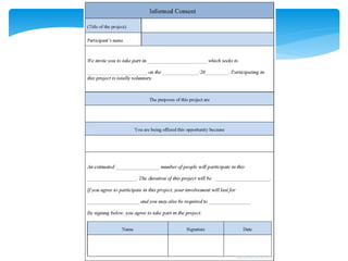 Icmr Form.pdf ICMR guidelines for IEC - an overview | PPTX