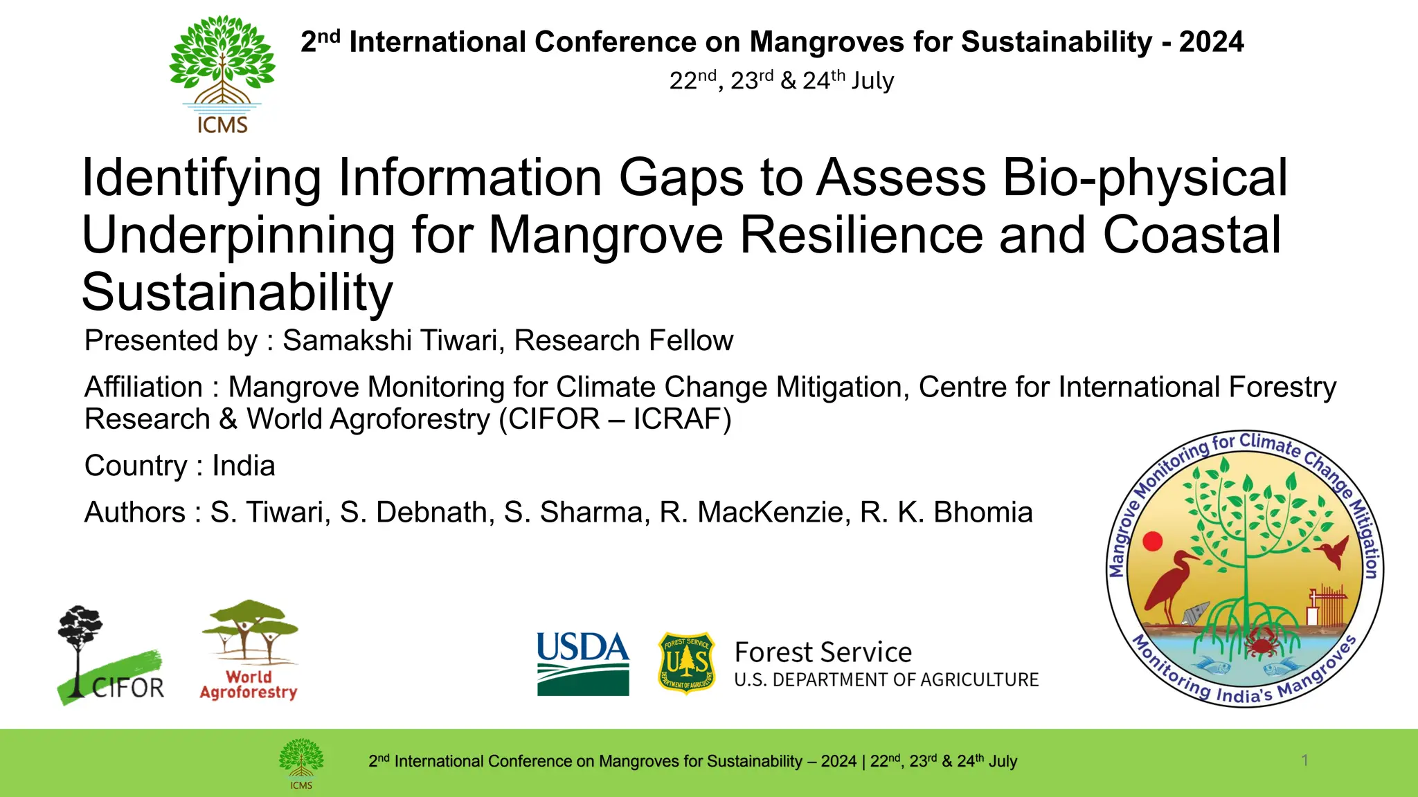 thumbnail of  Identifying Information Gaps to Assess Bio-physical Underpinning for Mangrove Resilience and Coastal Sustainability