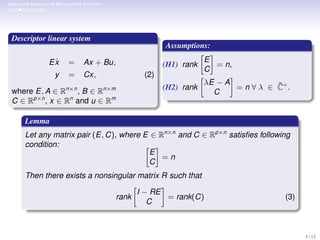 Observer design for descriptor linear systems | PDF
