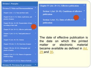 The date of effective publication is
the date on which the printed
matter or electronic material
became available as defined in Art.
29 and 30.
 