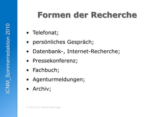 Reflexivität: Bedingungen derBerichterstattungoffenlegen; permanente interne Kritik (Gegenlesen);