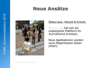 Habe ich alles zum Schreiben meiner Story? Wenn nein, bitte zurück an den Start![Quelle: Pürer „Praktischer Journalismus“, S. 114]