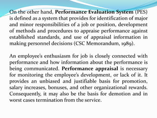 Pes Performance Evaluation System.pdf The Relationship between Performance Evaluation System and the Level of ...