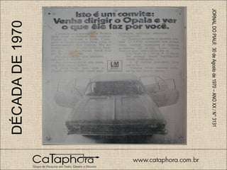 DÉCADA DE 1970 JORNAL DO PIAUÍ:  30 de Agosto de 1970 – ANO XX / N° 3131 