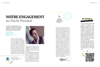 3
SOMMAIRE
Notre engagement au Pacte Mondial 4
Le sens de l’effort et l’effort de sens 6
Les chiffres clés 2014 7
Cycle de...