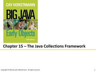 Copyright © 2014 by John Wiley & Sons. All rights reserved. 1
Chapter 15 – The Java Collections Framework
 