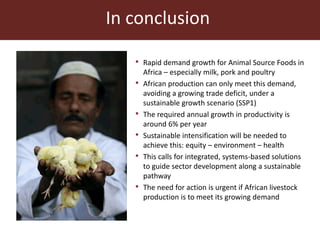 Sustainable animal production systems in Africa