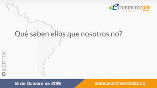 Qué	saben	ellos	que	nosotros	no?	
	
	
	
 