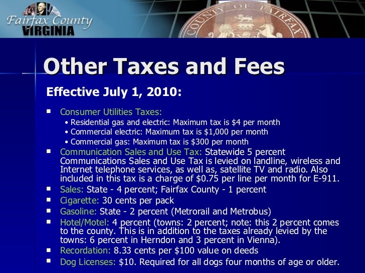 Fairfax County Tax Facts