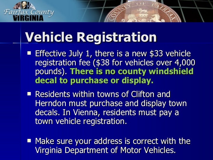 Fairfax County Tax Facts