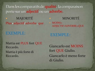 Les Comparatifs