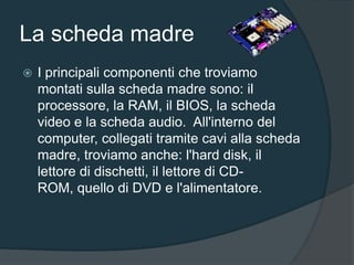 I componenti del computer | PPSX