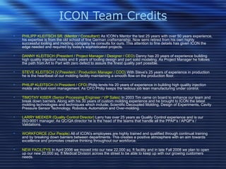 Icon Injection Molding Presentation | PPT