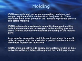 Icon Injection Molding Presentation | PPT