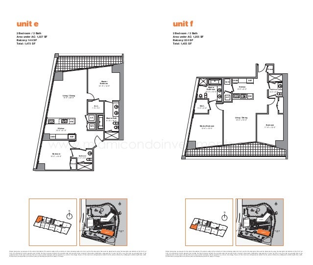 Icon Brickell Tower 2 floor plans