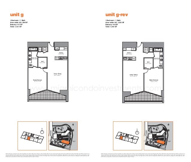 Icon Brickell Tower 2 floor plans