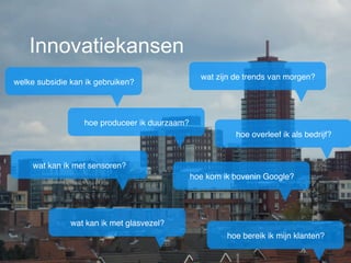 Wat is ICON?
•   business to business
•   een commercieel bedrijf
•   met hart voor de stad en regio
•   vanuit een solide fundament uit de praktijk
•   een icoon voor de stad
 