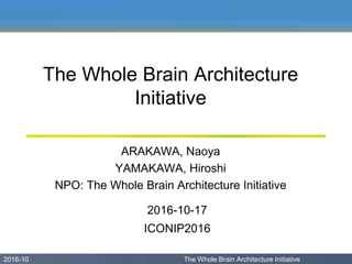 The Whole Brain Architecture Initiative | PPTX
