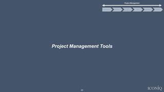 20
Project Management Tools
Project Management
Code
Management
CI/CD Monitoring DefenseDevelopment Verification
 