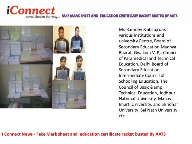 fake educational certificates