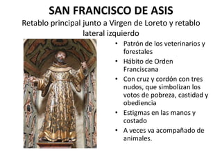Iconografía y atributos de los santos del monasterio (1)