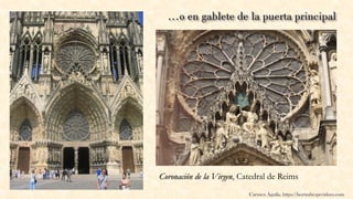 Carmen Águila, https://hortushesperidum.com
Coronación de la Virgen, Catedral de Reims
 