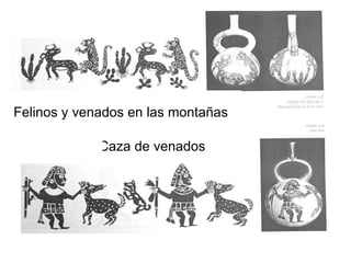 Felinos y venados en las montañas Caza de venados 