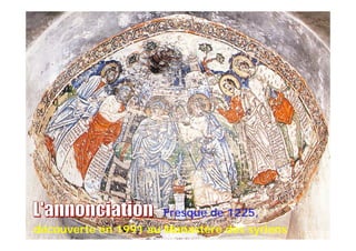 découverte en 1991 au Monastère des syriens
Fresque de 1225,
 