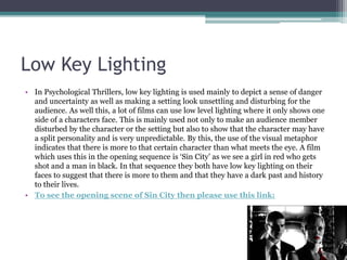 Iconography of Drama Psychological Thriller | PPTX