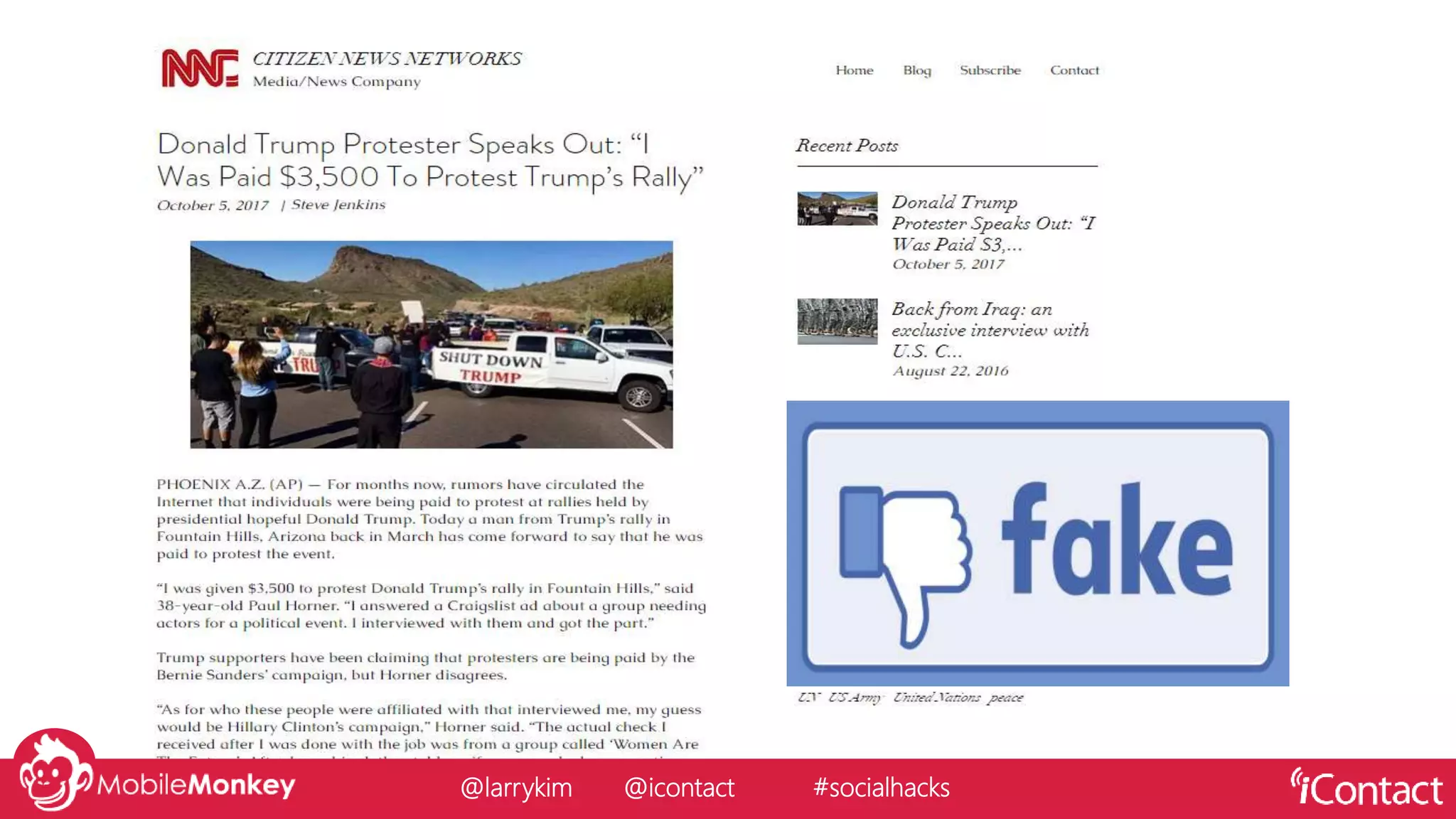 @larrykim @icontact #socialhacks
 