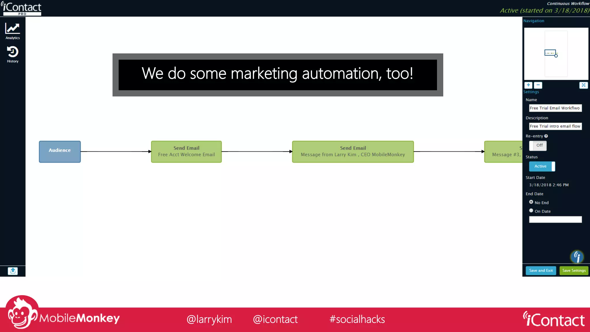 @larrykim @icontact #socialhacks
We do some marketing automation, too!
 