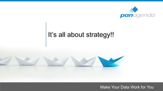 Make Your Data Work for You
It’s all about strategy!!
 